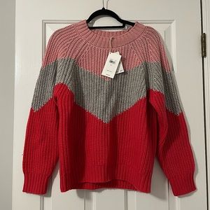 NWT color block sweater